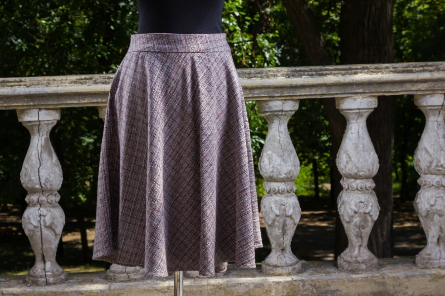 plaid skirt on a mannequin