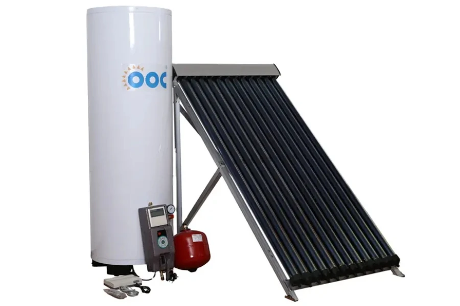 Small heat pump 200l vacuum tube solar water heater