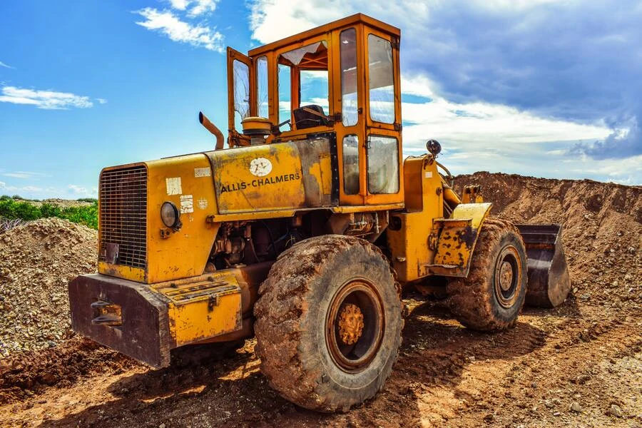 Un bulldozer al lavoro