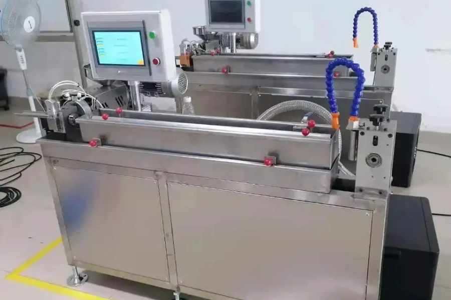 A small precision plastic processing machine
