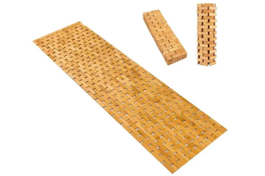 Bamboo bath mat