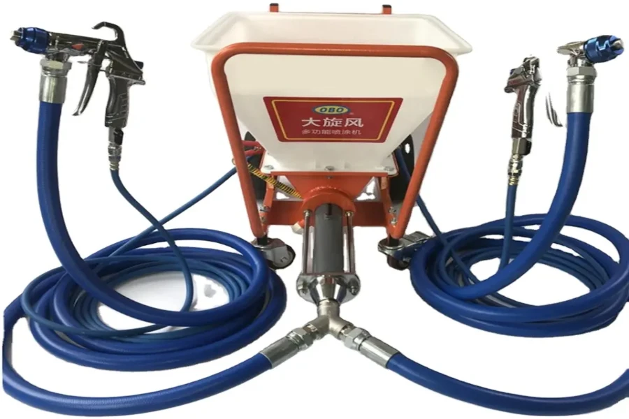 Cement mortar plastering machine