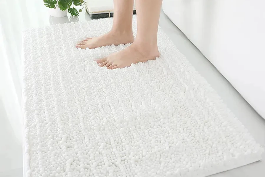 Alfombra de baño de chenilla