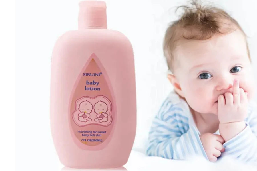 Lotion pour bébé à base de noix de coco pour une peau douce et nourrissante