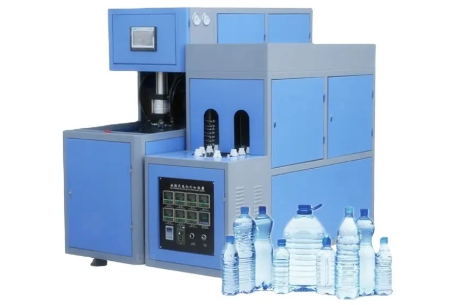 Extrusion blowing molding machine for plastic water bottle