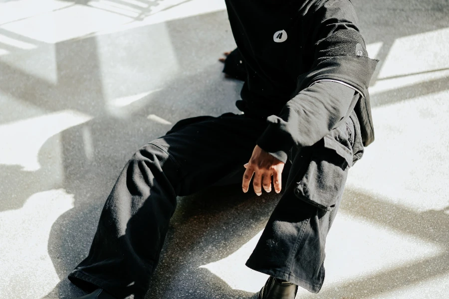 Man posing in a pair of cargo pants