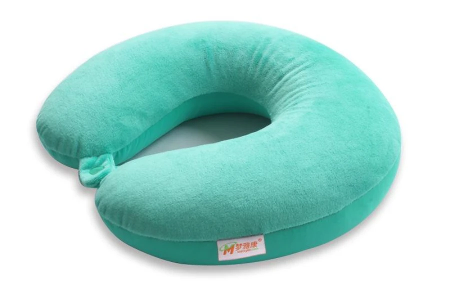 Microbead travel pillow on a white background