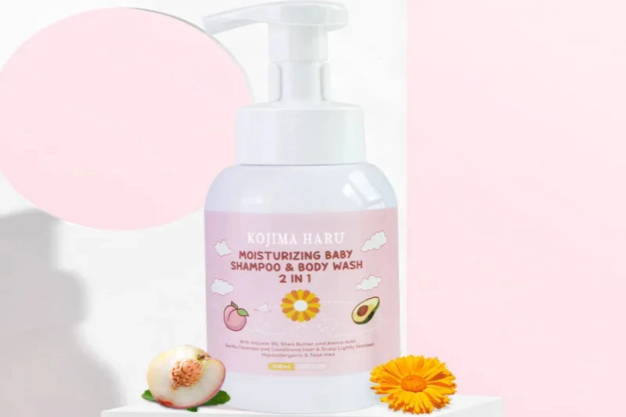 Sulfate-free shampoo with moisturizing properties