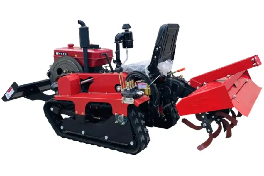 Agricultural mini crawler tractor