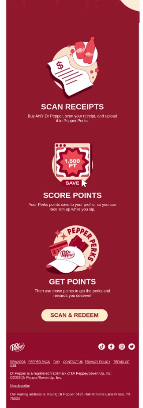 email by Dr. Pepper