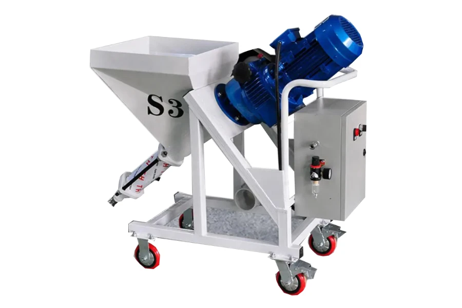 Automatic wall rendering plastering machine