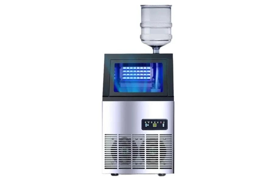 Electric station ice maker machine