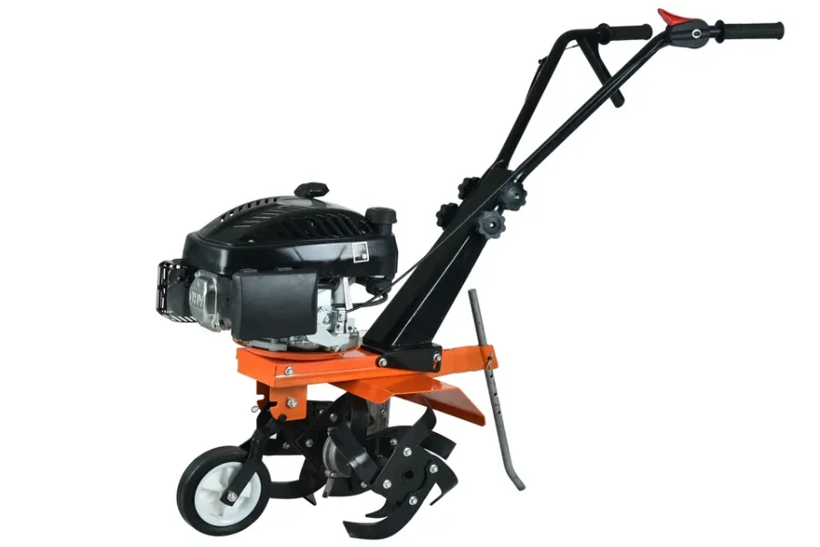 Hand-pushed weeding 52cc mini power tiller