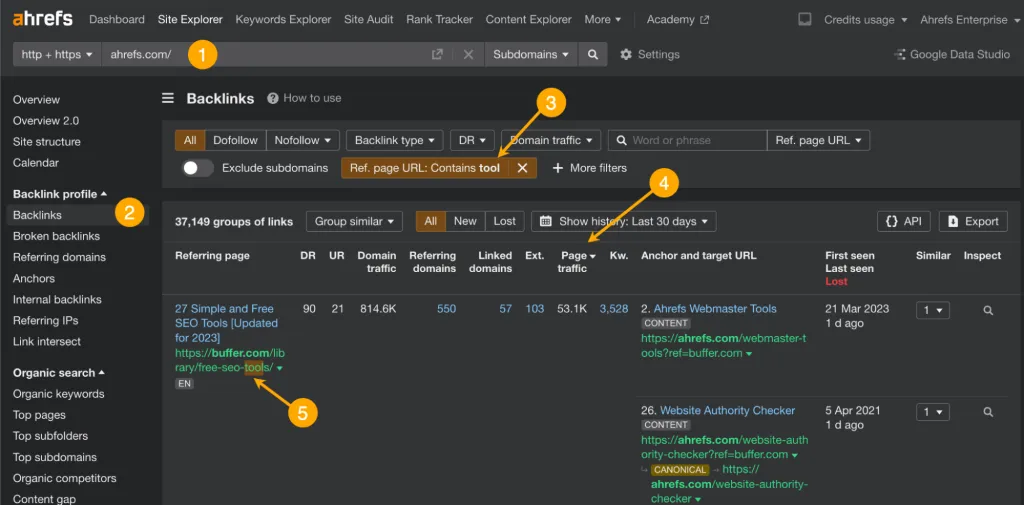 Comment trouver des pages à pitcher en traçant les backlinks