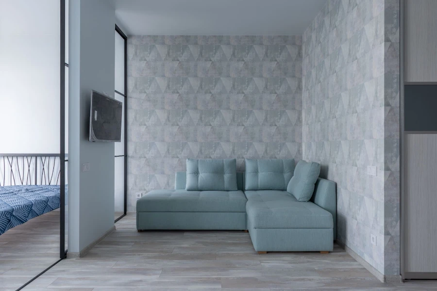 Modern 3D geometric pattern wallpaper for rooms