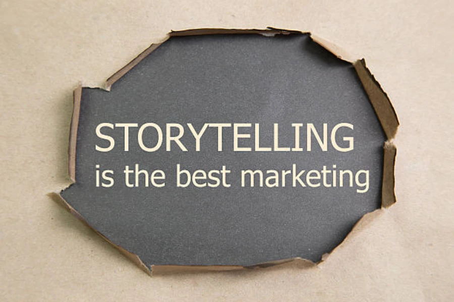 Motivational quote Storytelling is the best Marketing