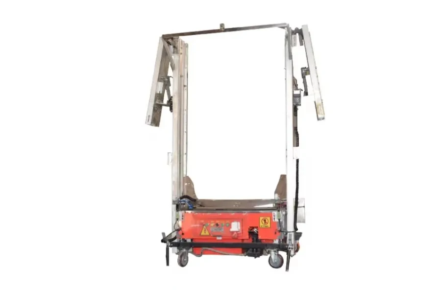 Wall building portable spray plaster machine